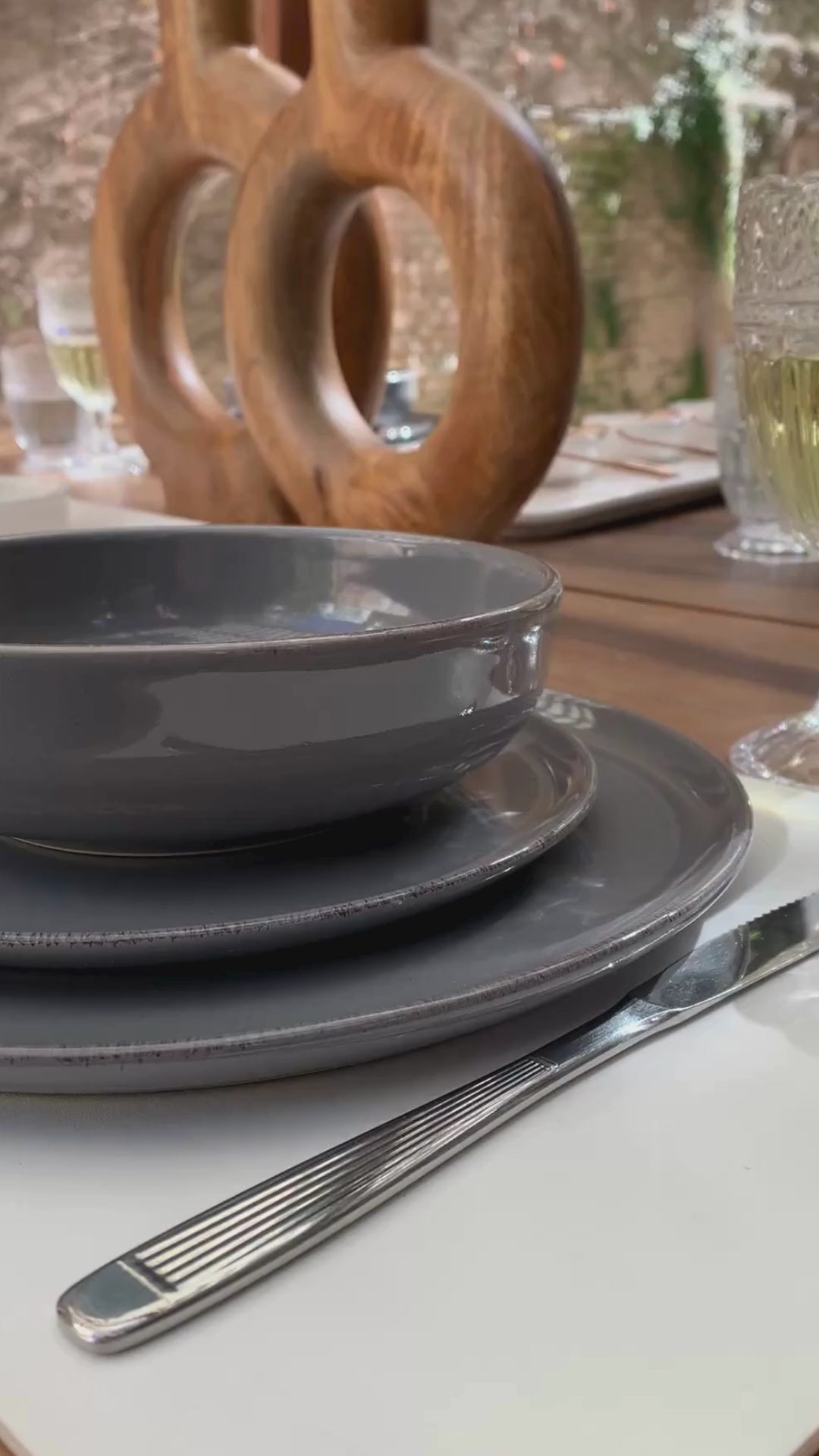 Bowl Positano Grey