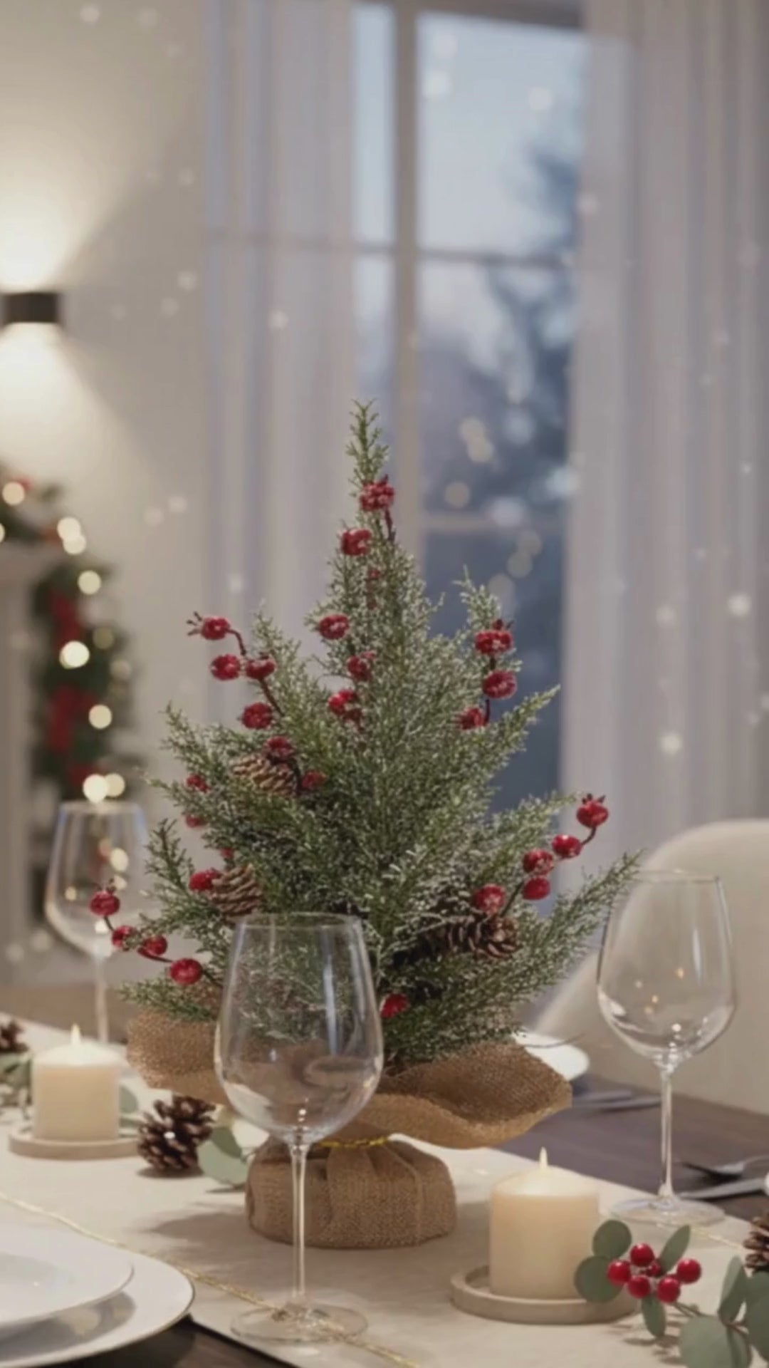Arbol Snowy Berries 48 cm