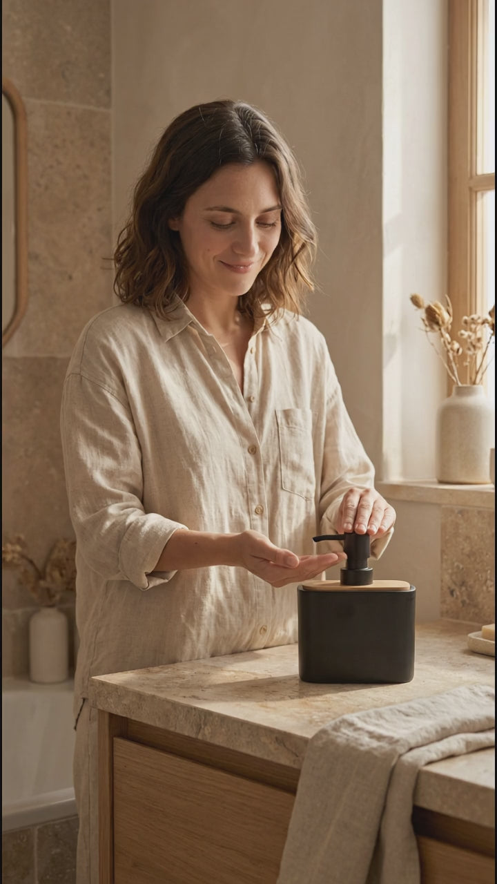 Dispenser de Jabón Halo Negro