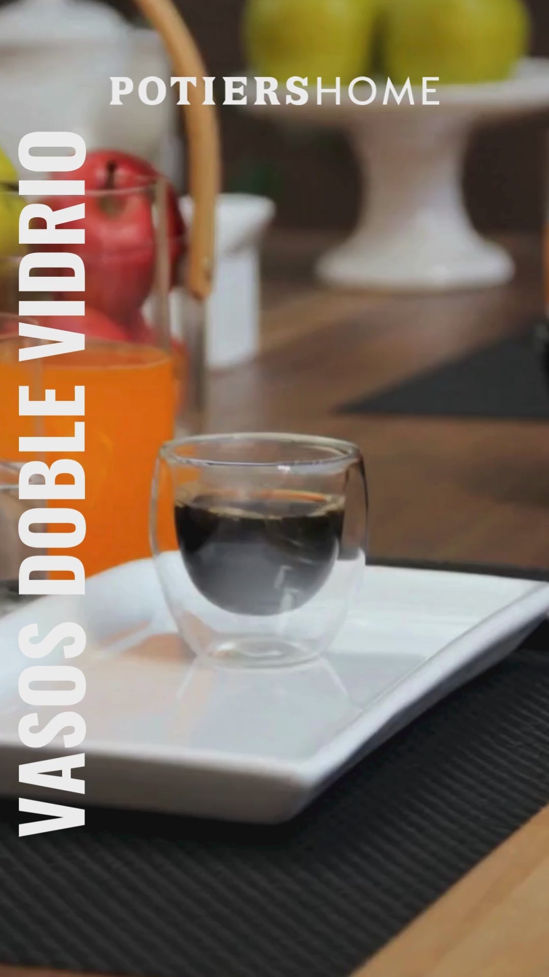 Vaso Doble Vidrio Bombe 350 ml