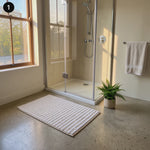 Alfombra de Baño Dot Beige 50x80 cm