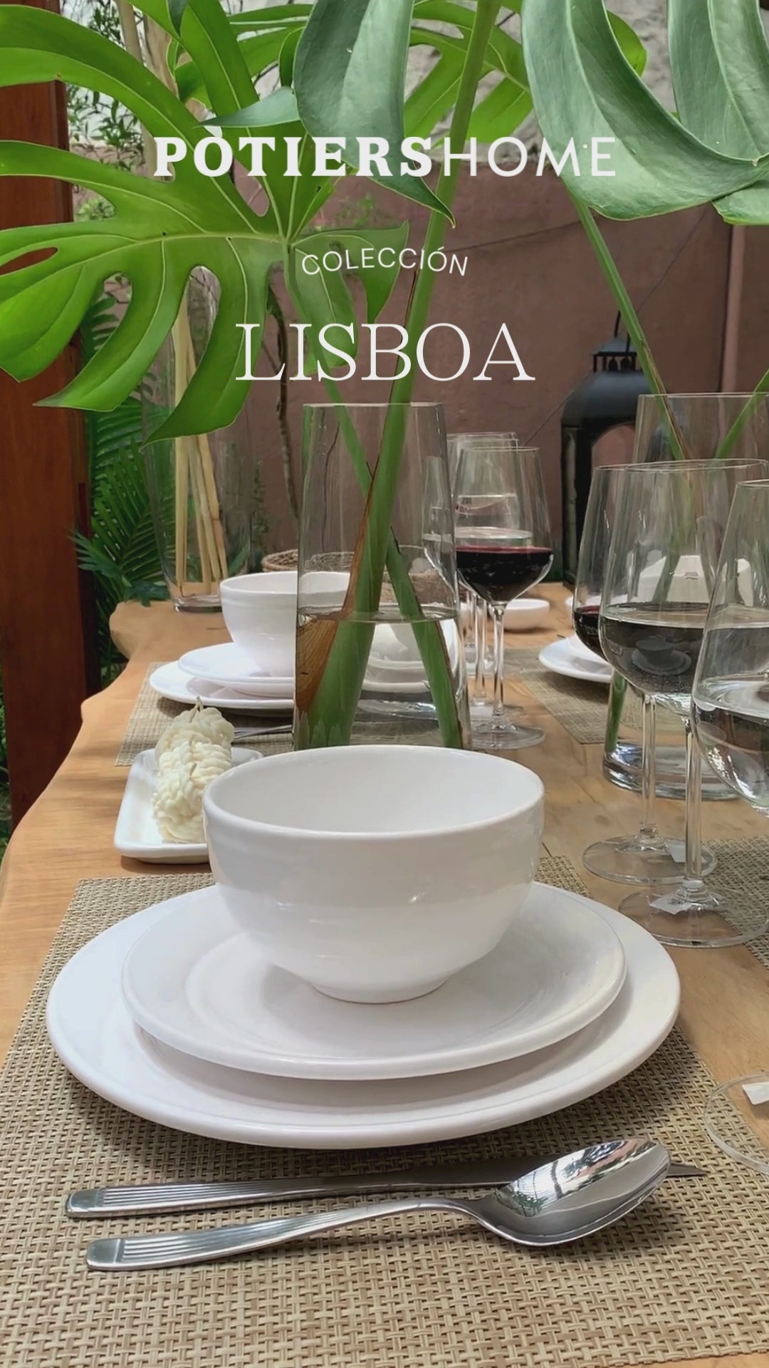 Juego 16 Piezas Lisboa Blanco con Jarro