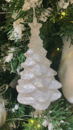 Adorno Pino Glitter Silver