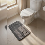 Alfombra de Baño Edge Gris Oscuro 40 x 60 cm