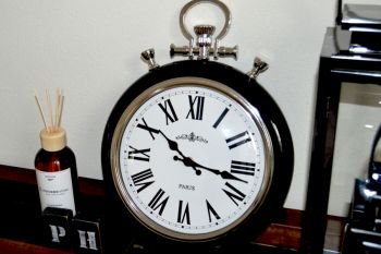 Reloj Números Romanos Negro 30 cm