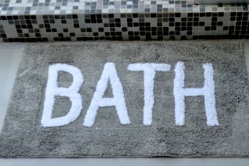 Alfombra de Baño Bath Gris 50x80 cm