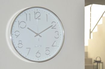Reloj Plata 35 cm