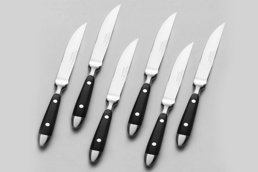 Pack x 6 Cuchillo de Mesa Bistro Negro