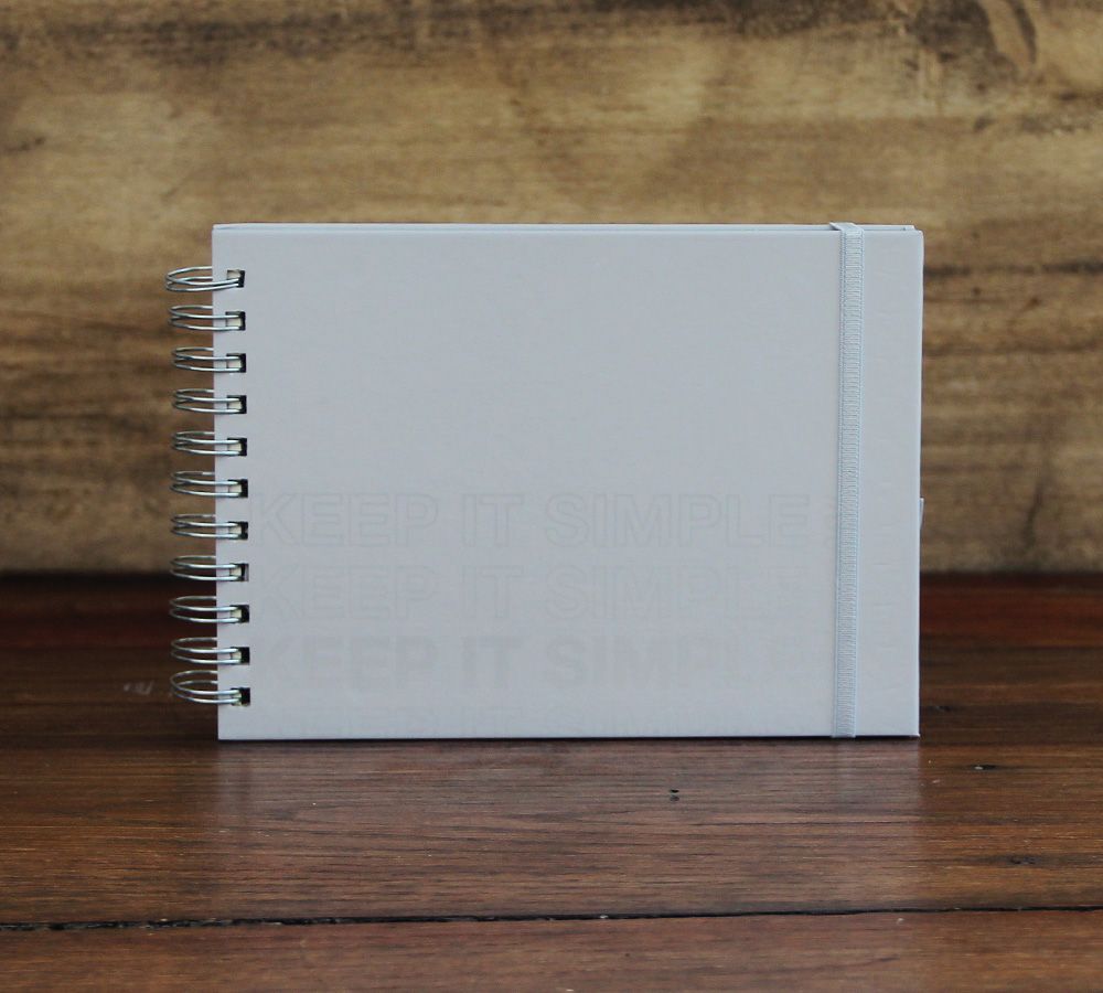 Cuaderno Design Keep It Simple Gris