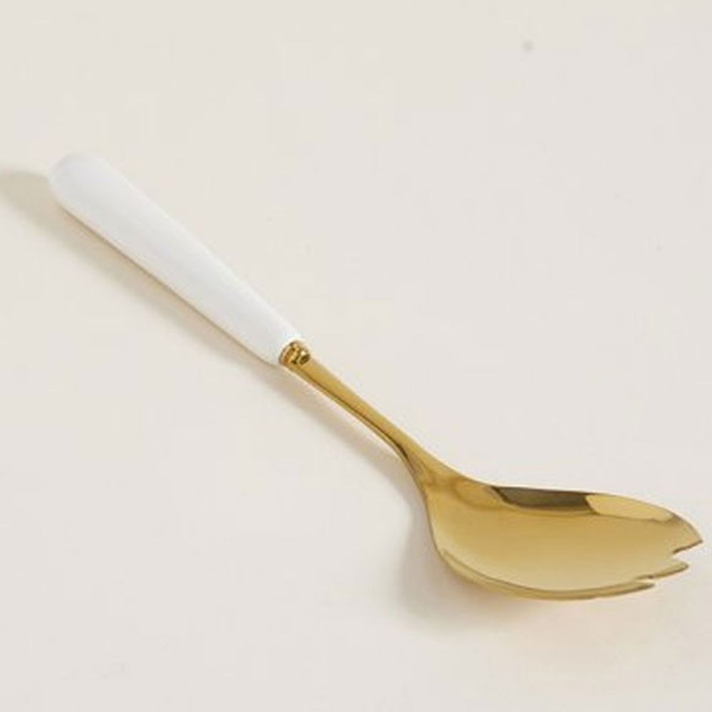 Tenedor para ensalada dorado